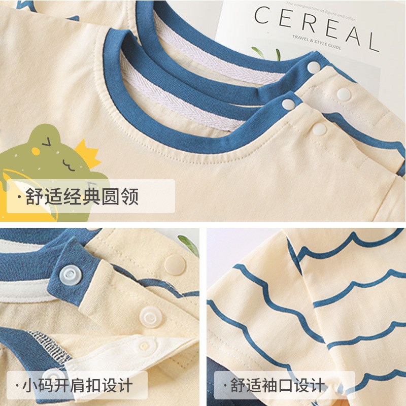 婴儿T恤夏装男童女童宝宝儿童小童夏季半S袖上衣休闲短袖