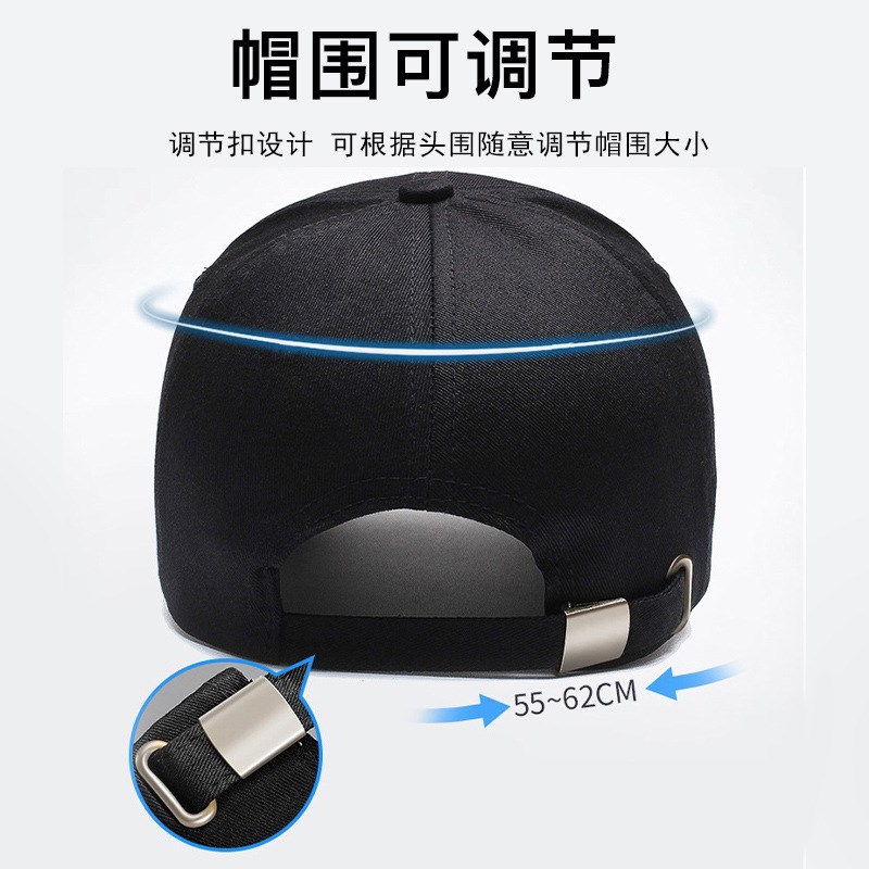 男秋冬大头围鸭舌棒球p帽子户外遮阳防晒钓鱼加长檐棒球帽纯棉CAP