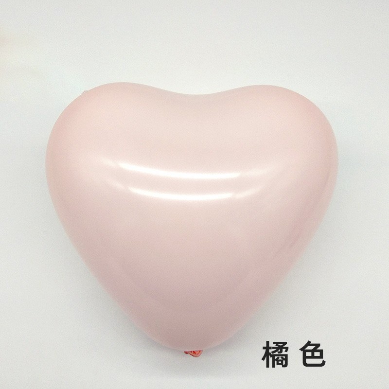 2.2克马卡龙气球心形气球婚房装饰布置爱心气球T印刷生日布置