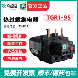TGR1 NR2 95热继电器JR28 JRS1D 93热过载保护器 TENGEN天正