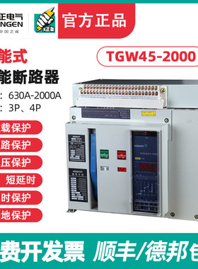 TENGEN天正TGW45-2000 2000A 1600A1250A万能式断路器 框架断路器