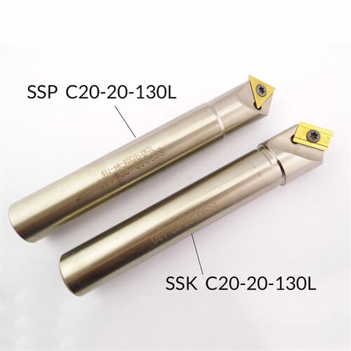 45度倒角刀把 SSP SSK C20-20-130L定点定位中心舍弃式倒角刀杆
