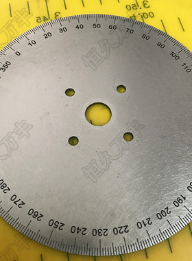 刻度盘圆形工具轴承角度盘不锈钢圆盘120x12x2 A046直销 恒久万丰