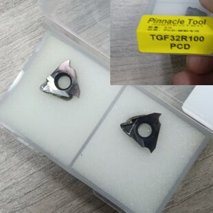 卡环槽刀片浅槽Tgf32R100 150 200高光泽金刚石Pcd刀片三角槽头