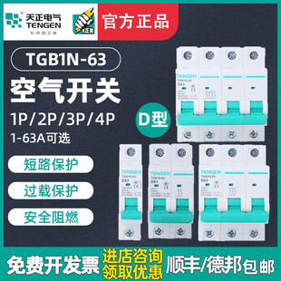 D型空气开关 电动机动力型断路器 天正电气 TGB1N