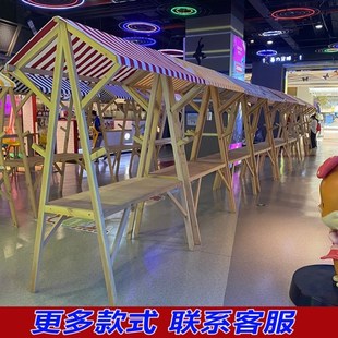 集市摊位架市集展示架售货车货架木质活动棚架夜市地摊车集市摆摊