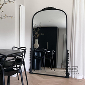 法式 家用壁挂落地镜衣帽间换衣镜大 复古全身镜镜子全身全身镜欧式