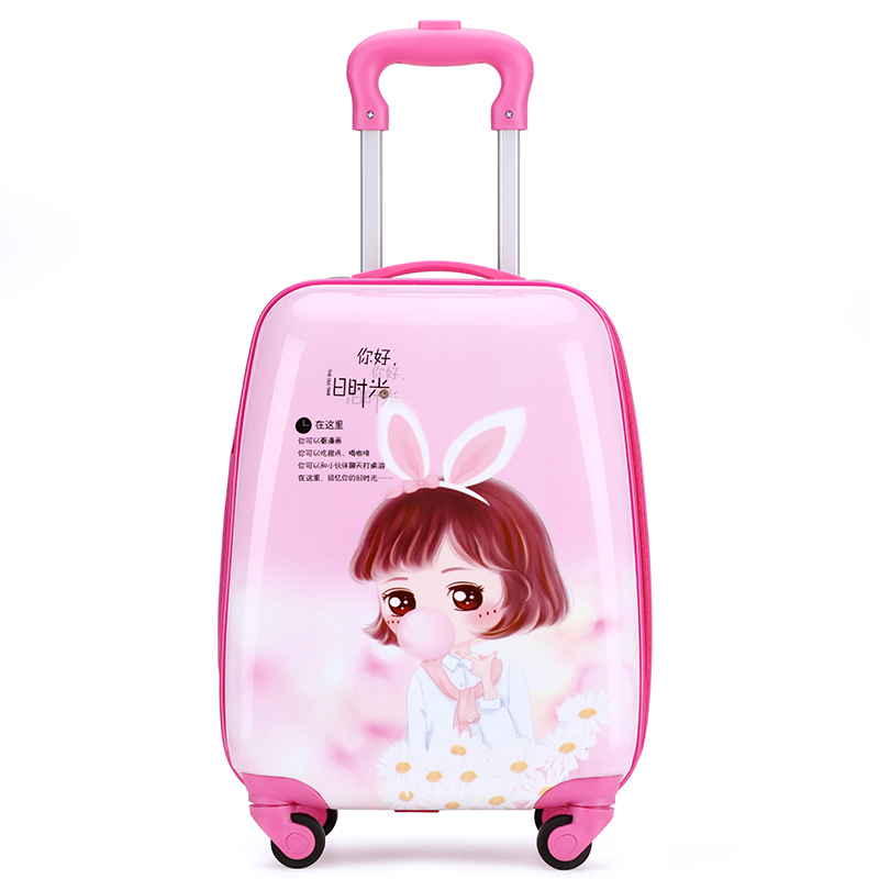 定制儿童拉杆箱女1寸万向轮卡通可爱旅行箱1寸宝宝行李箱学生19