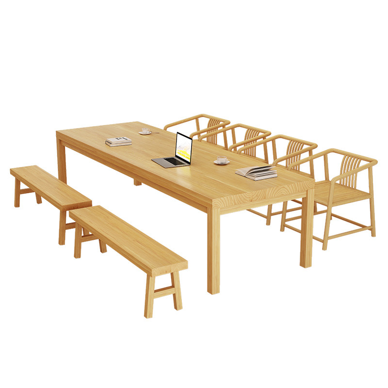 全实木会议桌椅家用客厅长方形桌子工作台书桌学习桌,商业/办公家具,会议桌,淘宝优惠券,粉丝福利购,淘宝优惠卷