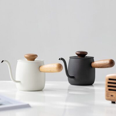帝国小Q咖啡壶 迷你手冲壶家用泡茶壶 日式咖啡冲泡过滤壶冲茶器
