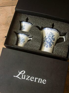 陆升Luzerne兰开斯特Lancaster花园系列咖啡茶壶奶缸糖罐5件套