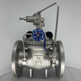 法兰消防水力控制阀稳压阀 先导式 200X不锈钢可调式 减压阀自来水