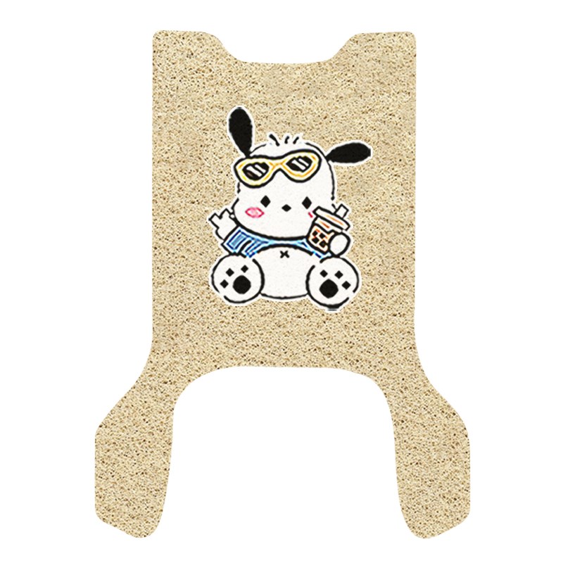 爱玛爱琪QB33电动车脚垫TDR22C08Z防水防滑丝圈脚踩踏板垫卡通定