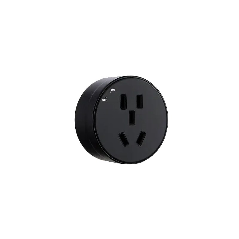 德珅电力轨道二代标准款五孔适配器壁挂移动适配器插座