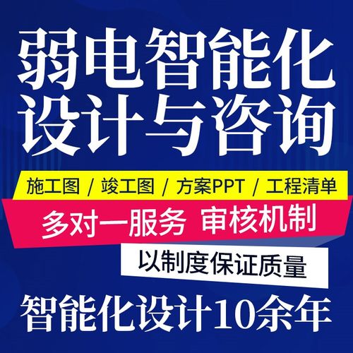 弱电智能化设计CAD监控点位图纸深化方案酒店小区医院工厂学校