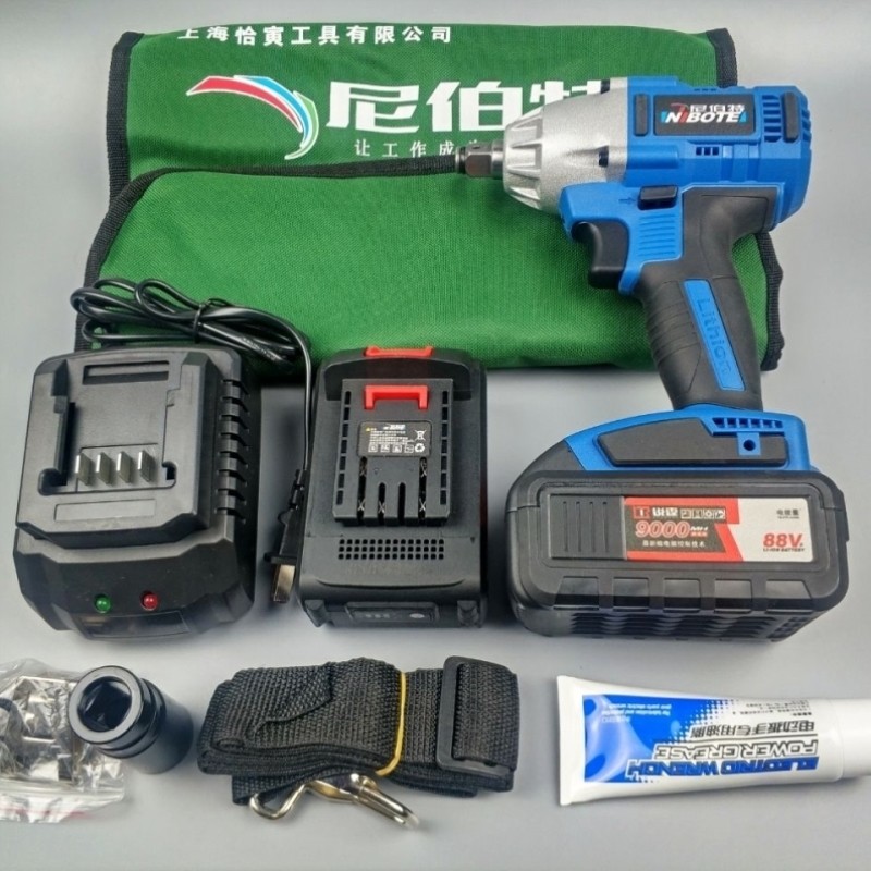 尼伯特电充电扳手大扭力冲击无刷扳手汽车角手架子工木工套筒风炮