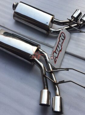 G500 G55改装G63 AMG款双边4出排气管 不锈钢M鼓尾段汽车声浪