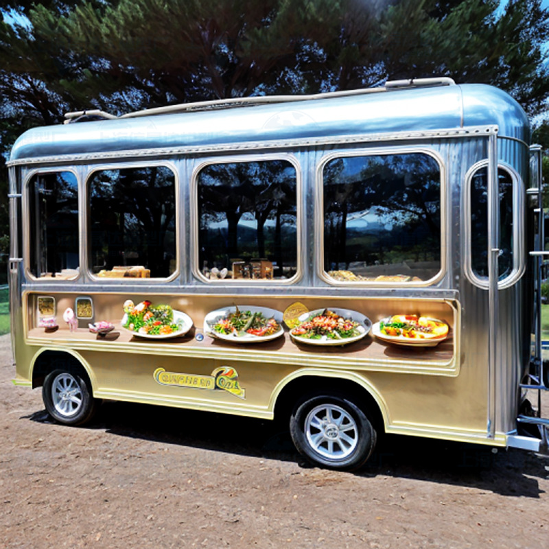 多功能小区流动售卖车 小型移动超市 夜市地摊电动四轮美食餐车