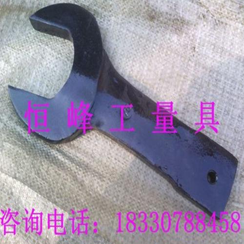 45号钢材质重型敲击呆扳手 直柄叉口扳手 锤击打击开口扳手S140