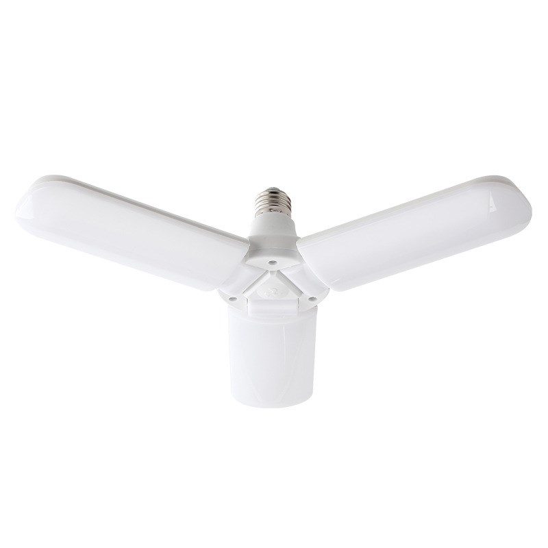 三叶灯四叶五叶灯泡节能灯可折叠飞碟变形叶子灯超亮E27螺口