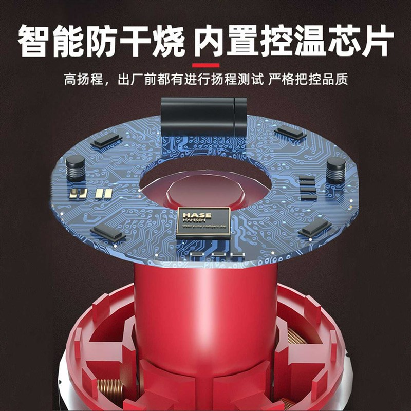 HASE鱼池变频水泵大流量循环过滤专用水池锦鲤池烟斗泵推水潜水泵