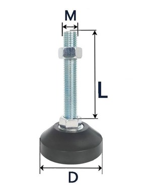 WAL22橡胶21脚杯23-M12M16M20M24-D70D90D100D60D120-L75/150/125