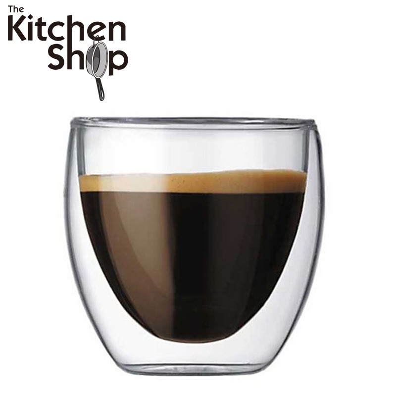 妙HOME意式浓缩咖啡杯双层玻璃隔热意大利espresso小号拿铁摩卡杯