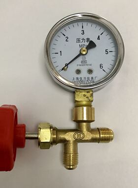 加液管用三通开关 含压力表6mpa 不含接头和气管 外螺纹m12x1.25