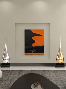 玻璃钢水滴雕塑抽象创意软装饰品摆件大型商场酒店售楼处玄关装饰