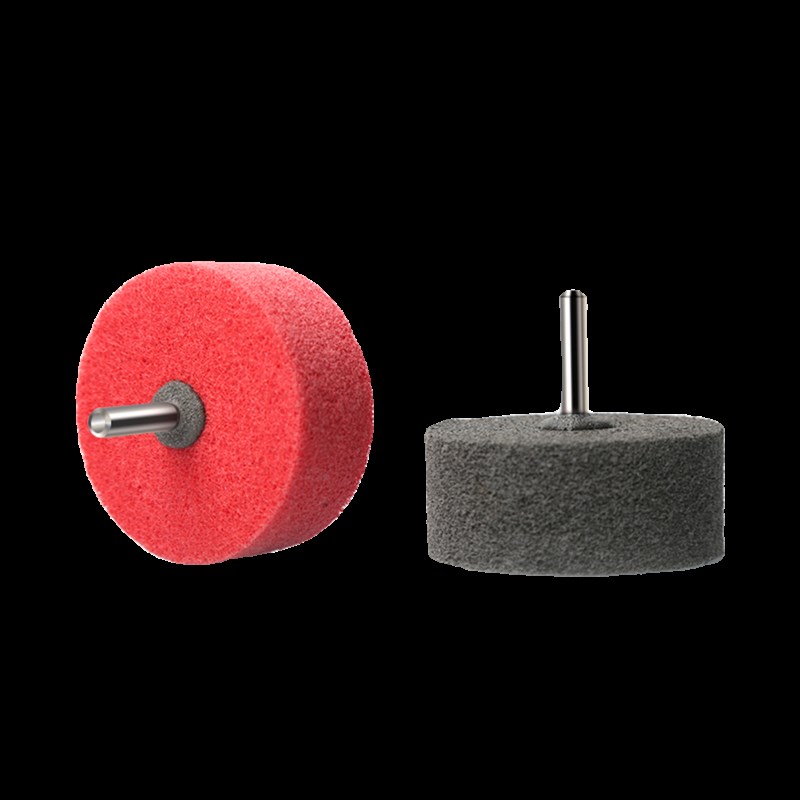 尼龙轮纤维轮不织布金属不锈钢x拉丝抛光轮6mm柄电钻电磨头打磨头