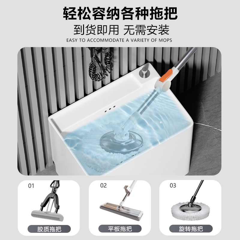 高脚沥水篮一体小户型洗拖把池2024新款家用阳台小号多功能拖布池