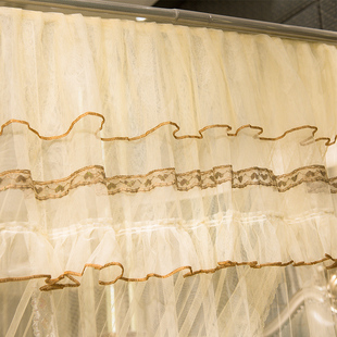 u型伸缩蚊帐 轨道夏天 公主风家用落地支架固定加密加厚2021年新款