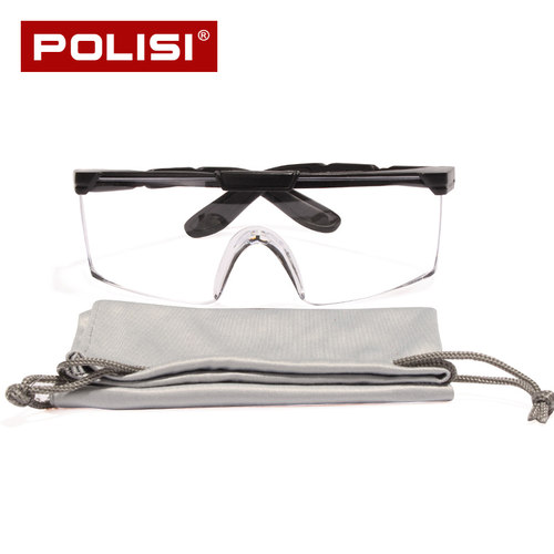 POLISI防风沙护目镜防雾防尘防花粉飞溅男女透明劳保骑行护目镜