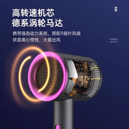 桃桃淘好物f2吹风机家用大功率蓝光负离子速干电吹风