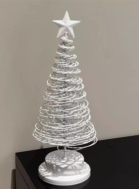 新家的100个快递圣诞树灯圣诞节装饰摆件桌面客厅房间布置小型