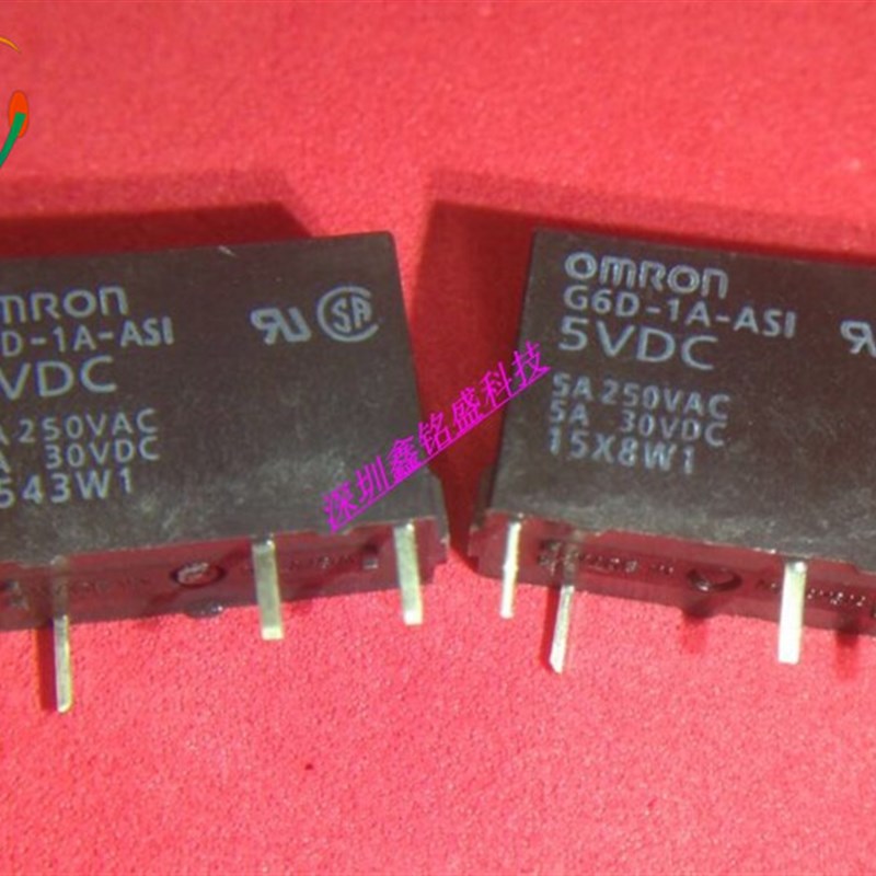 继电器 原装G6D-1A-ASI-5VDC  5V 5A 4脚