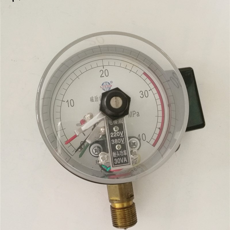 无锡压力仪表厂电接点压力表YXC100-40mpa利友磁助式30VA径向100