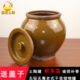 仿古土陶盐罐油罐陶瓷传统复古粗陶厨房带盖家用储物罐器猪油壶瓶