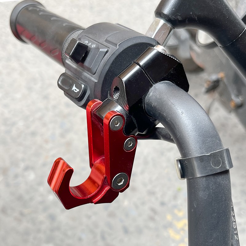 小牛UQi+ U2 F400T电动车改B装车把铝合金折叠挂钩UHR摩托车头盔