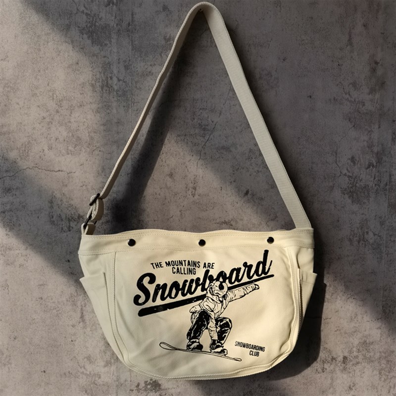 小众报童包帆布斜跨包覆古机车骑行邮差机Q车大容量休闲通勤包