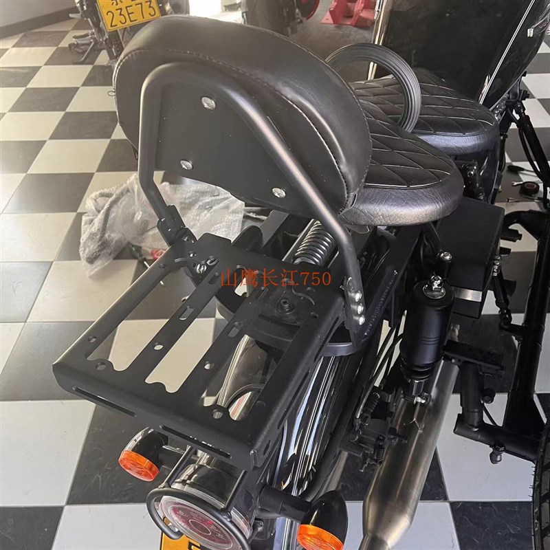 长江650B CJ700B-A边三轮摩托车后座靠背 新Q长江750侉子后座货架