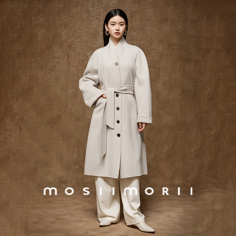 《仙仙专属》【佛罗伦萨】100%羊毛双面呢大衣纯色大衣外套BSL093