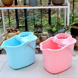 拖把家用一拖净免手洗可伸缩杆子吸水拖布拧水墩地拖懒人拖把 老式