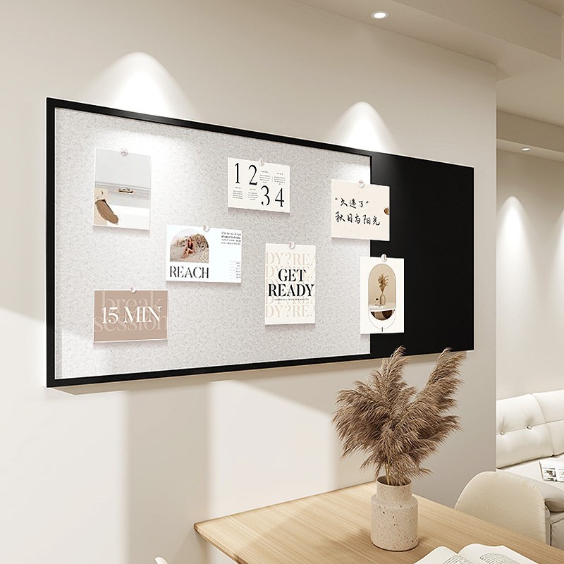 照片墙高级感客厅毛毡版羊毛毡墙贴软木板相片展示墙留B言板墙板