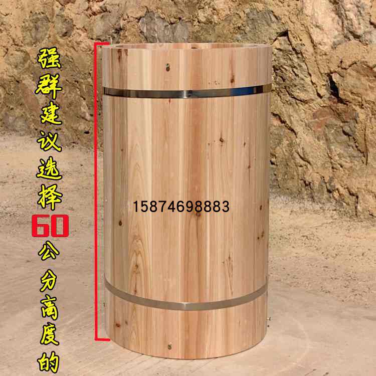 中蜂圆蜂桶圆桶蜂箱土养蜜蜂箱杉木加厚老式实木土养桶圆蜂箱圆桶