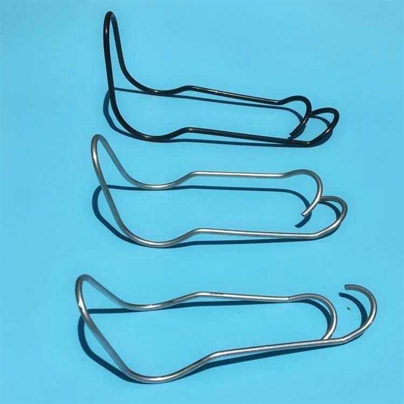 一包100卡大棚配件热镀锌加粗压顶簧钢丝夹钢管卡顶弹簧卡扣竹竿