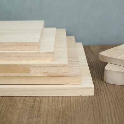 实木大板桐木拼板泡桐木板家具隔板墙F壁板办公桌餐厅拼接实木板