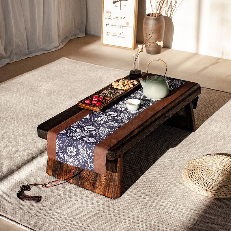 实木飘窗小茶桌家用榻榻米和室几桌茶几客厅阳台中式喝茶桌子炕桌