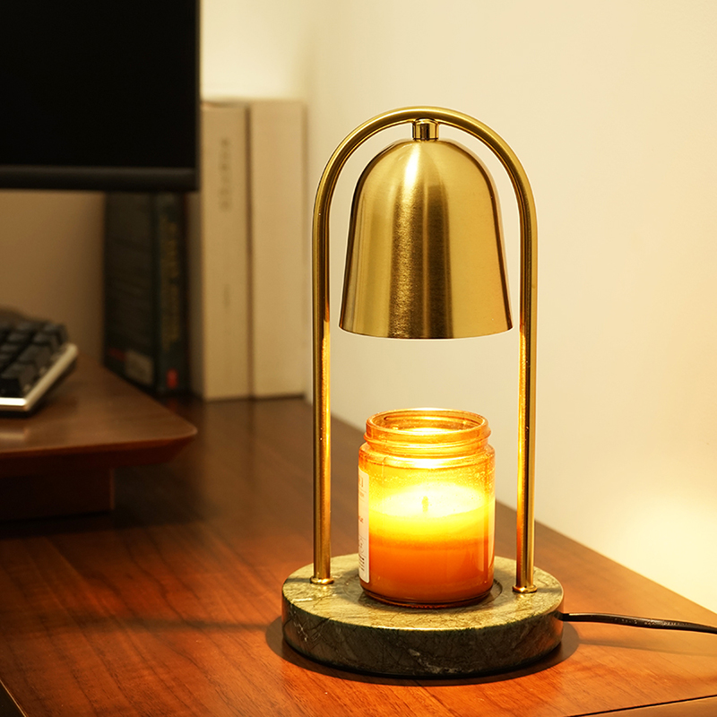 复古金属铃铛香薰融蜡灯可定时调光家居卧室无明火融化蜡烛扩香