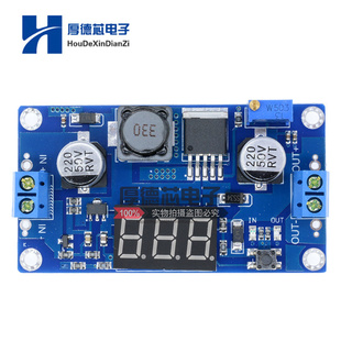 35V 32V升5 LED电压表 XL6009升压型升压模块电源4.5